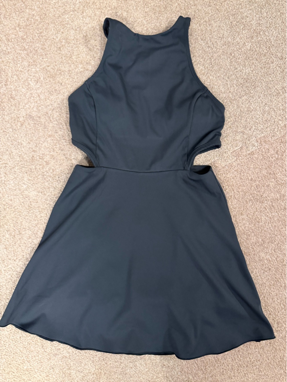 Forever 21 Black Cutout Fit-and-Flare Dress